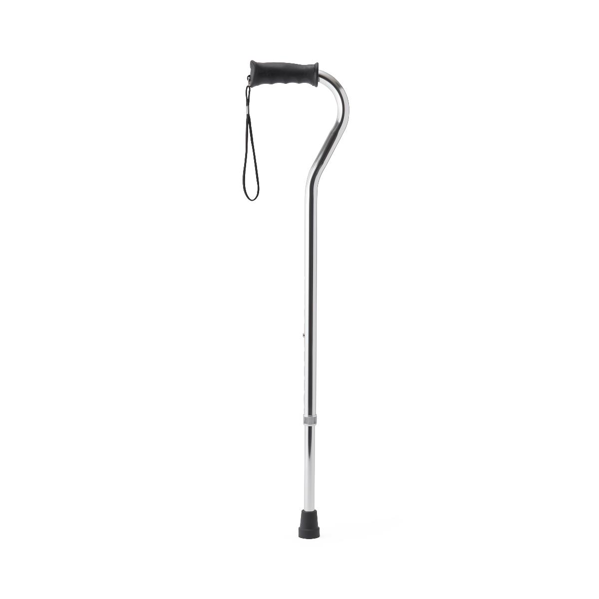 Medline Aluminum Offset Cane with Gel Grip thumbnail 1