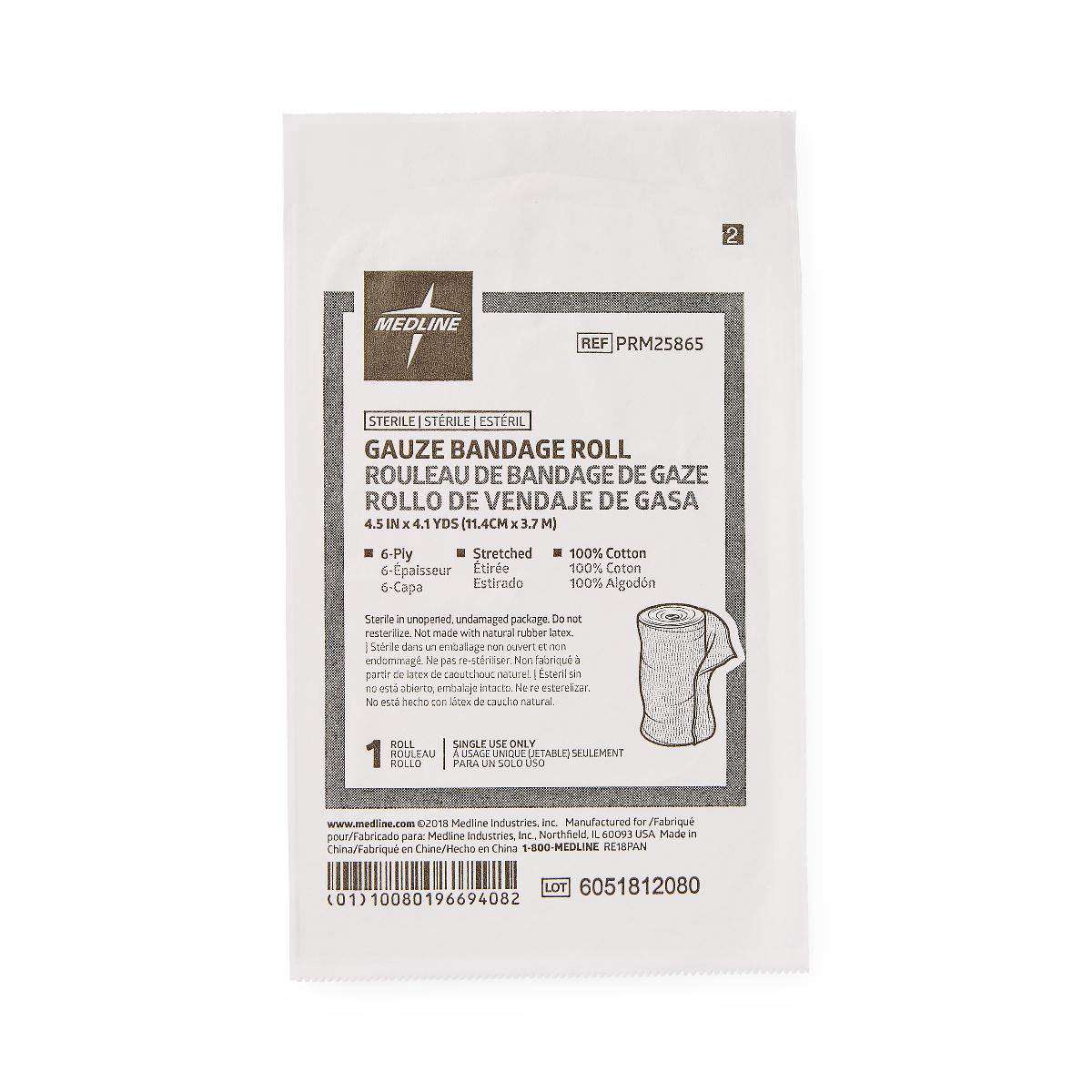 Medline Cotton Gauze Bandage Roll thumbnail 1