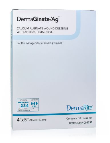 DermaGinate Ag Calcium Alginate Dressing with Antibacterial Silver - Main image