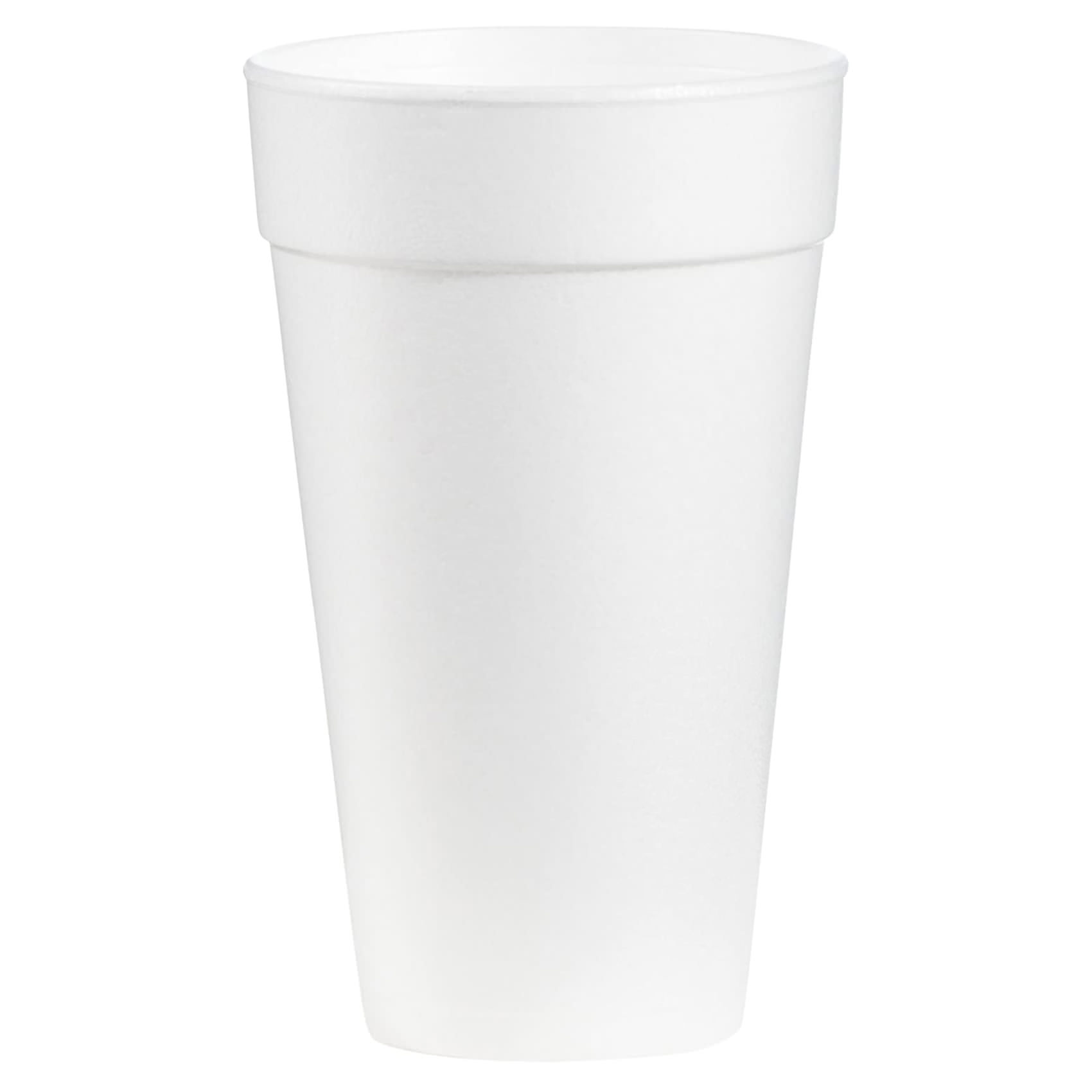 WinCup White Styrofoam Disposable Insulated Drinking Cup thumbnail 1
