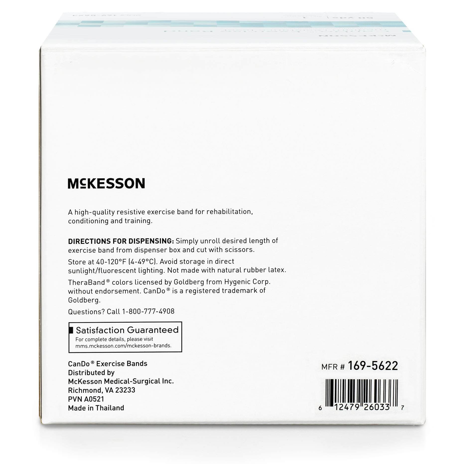 McKesson CanDo Red Light Resistance Exercise Band thumbnail 3