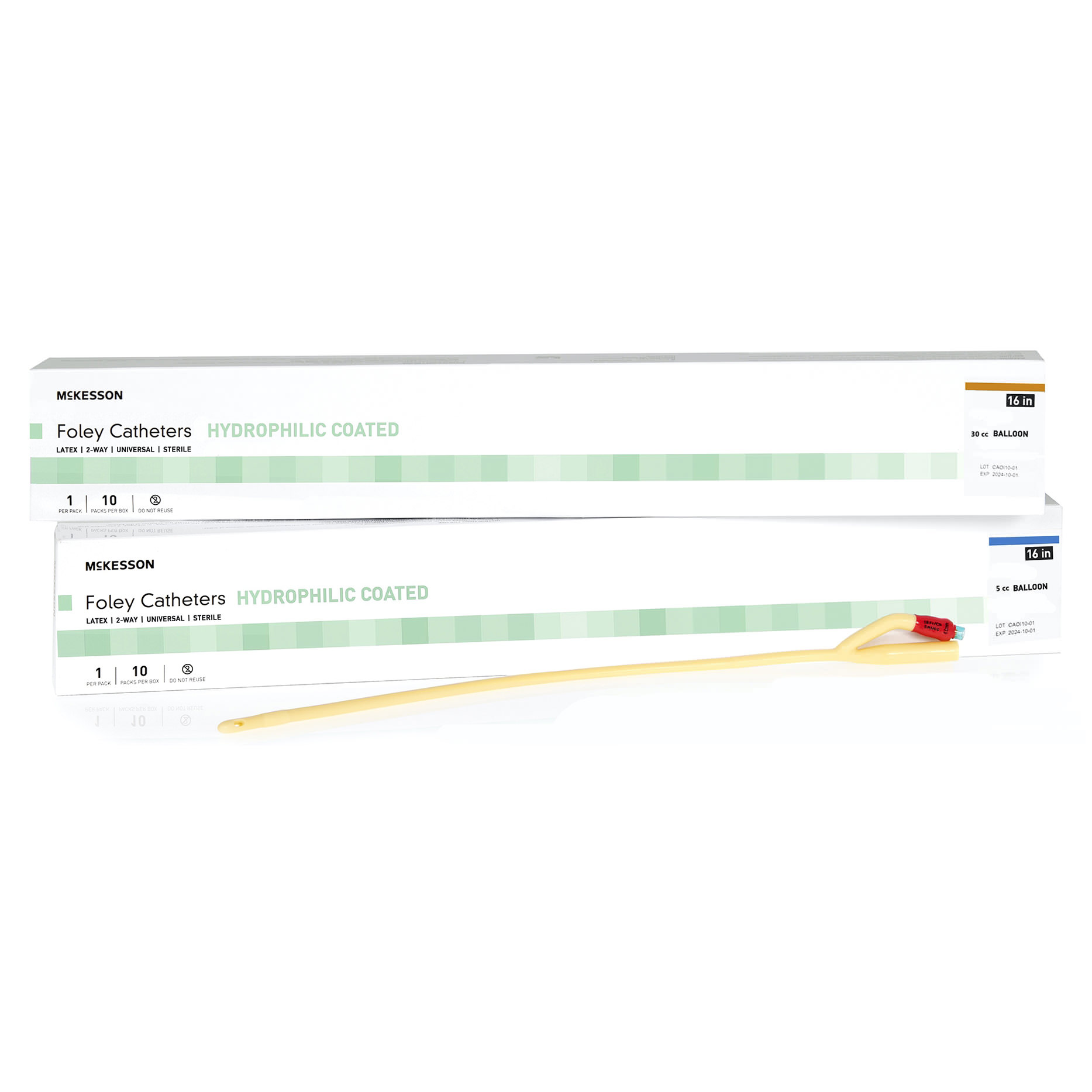 McKesson Foley Catheter Sterile 2-Way, Latex