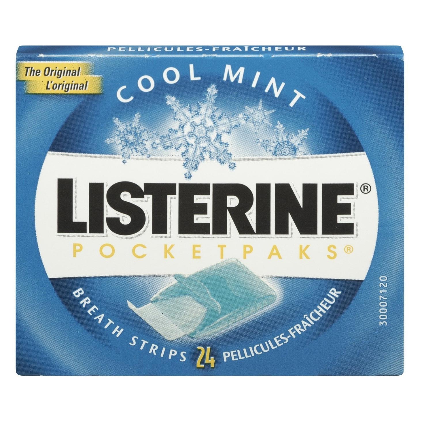 Listerine Pocketpaks Cool Mint Breath Strips, 0.1 oz - Carton of 12