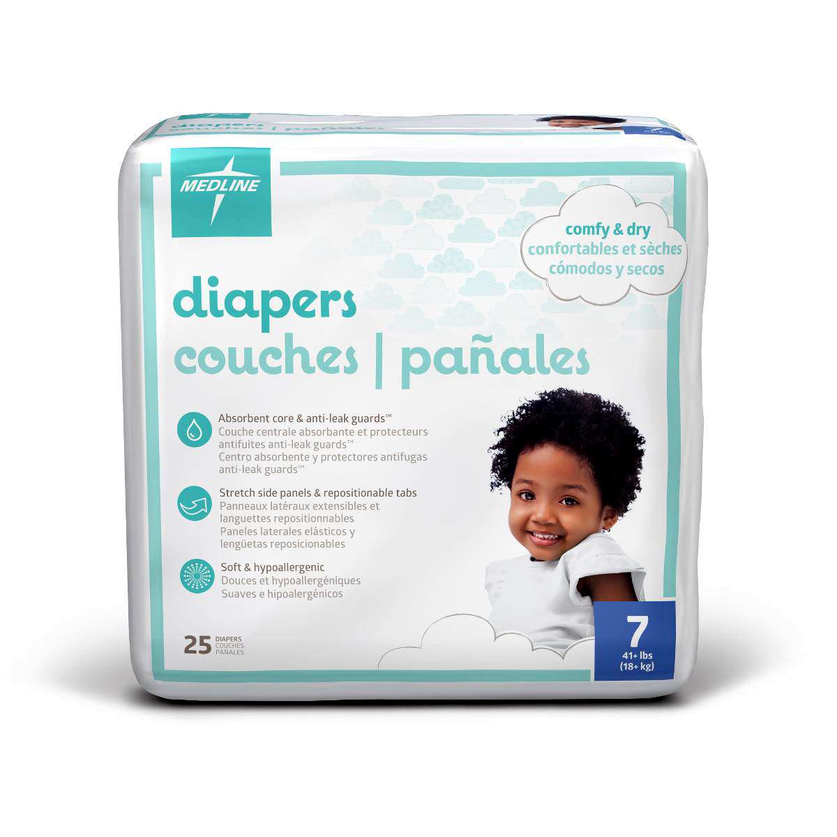 Medline Disposable Baby Diapers thumbnail 1