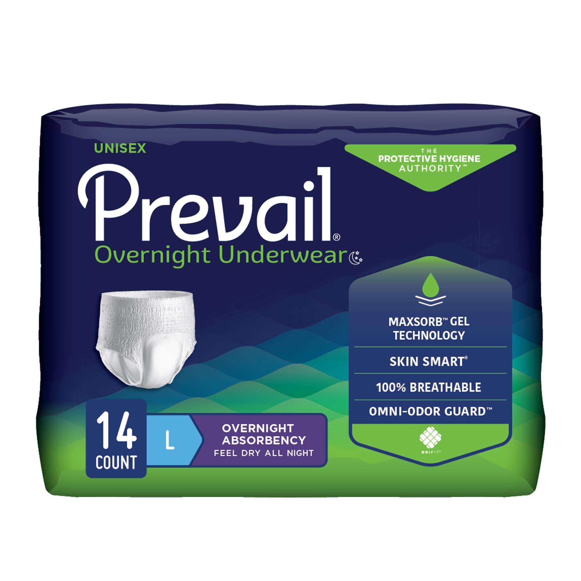 Prevail Overnight Heavy Absorbent Adult Underwear thumbnail 1
