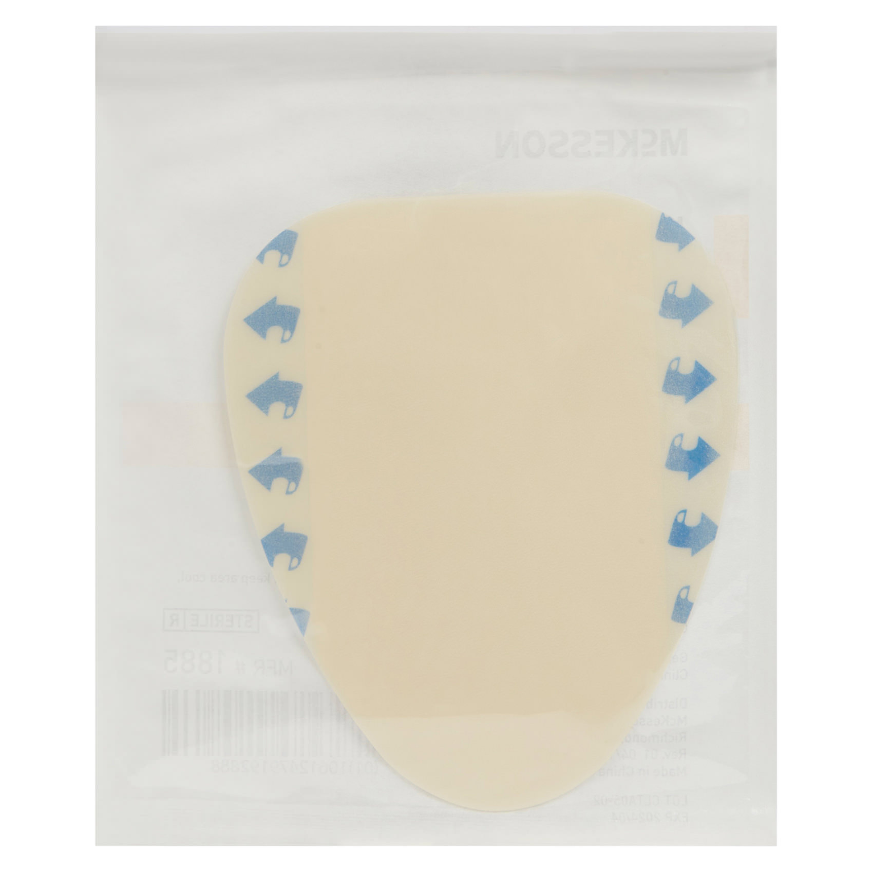 McKesson Thin Hydrocolloid Sacral Dressing thumbnail 2