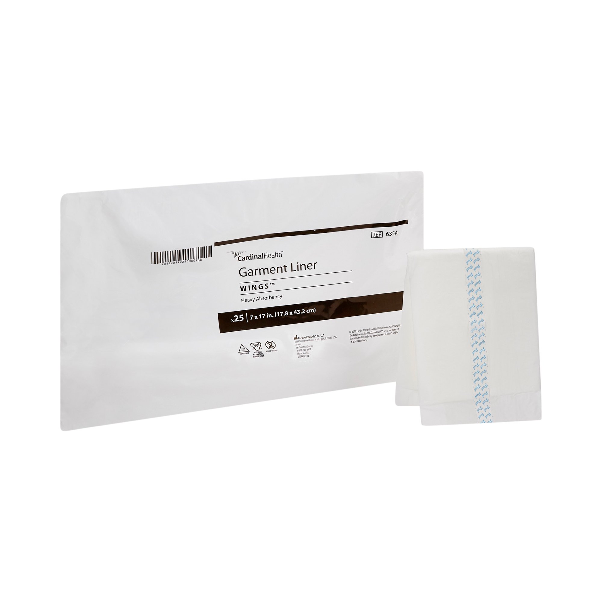 Cardinal Health Wings Garment Incontinence Liner thumbnail 1