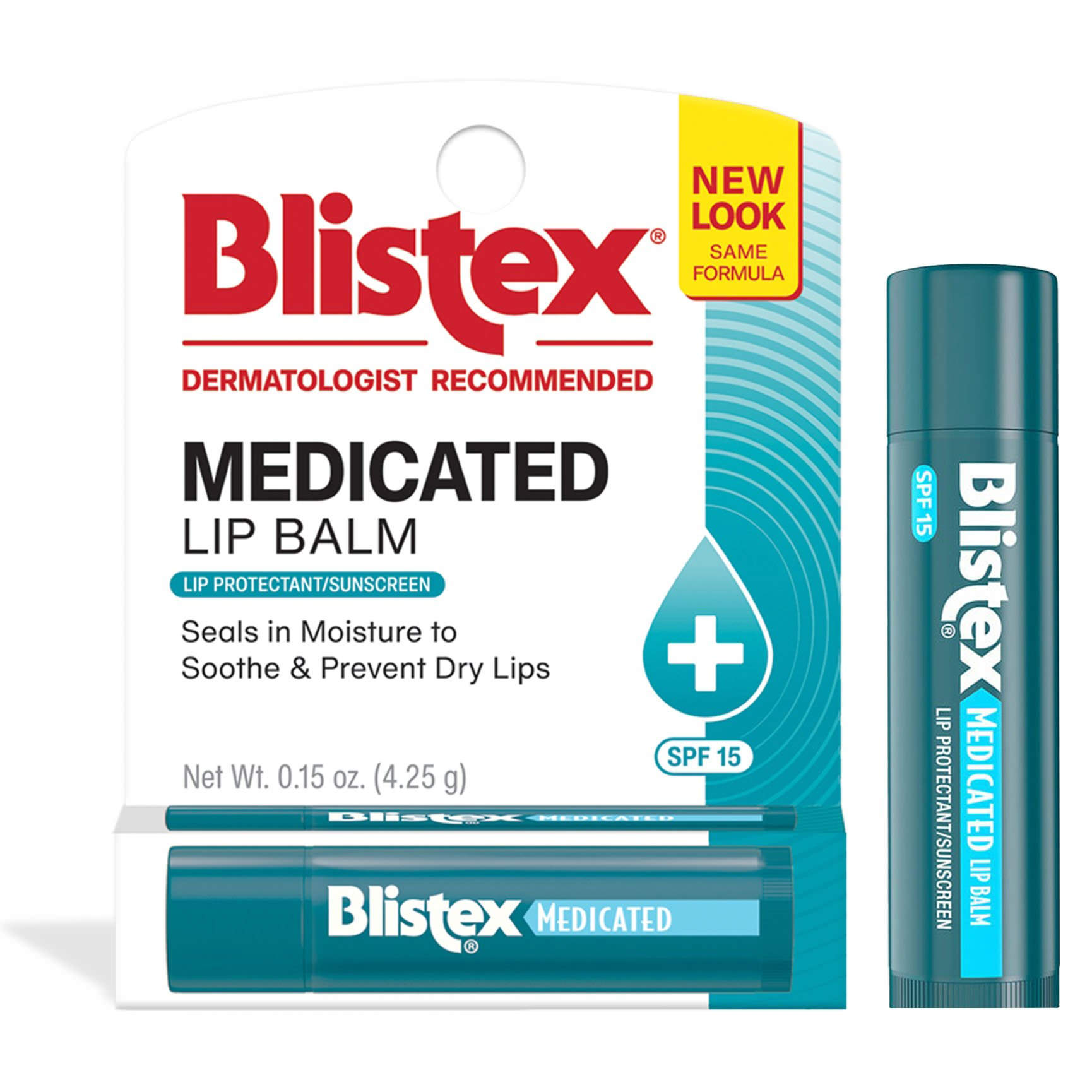Blistexc Medicated Lip Balm with Sunscreen, 0.15 oz