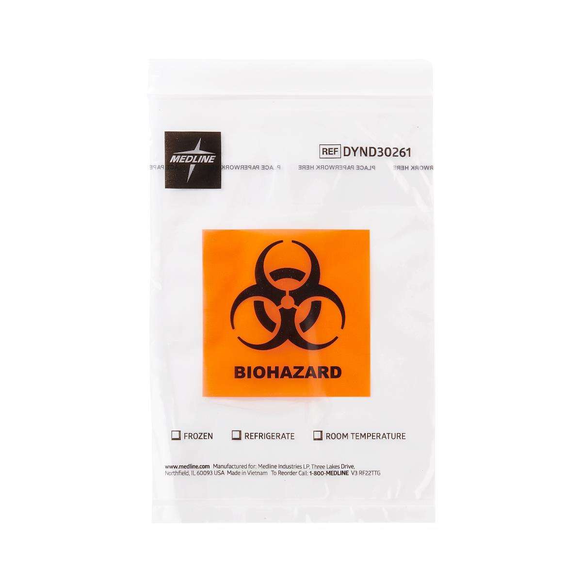 Zip-Style Biohazard Specimen Bags thumbnail 1