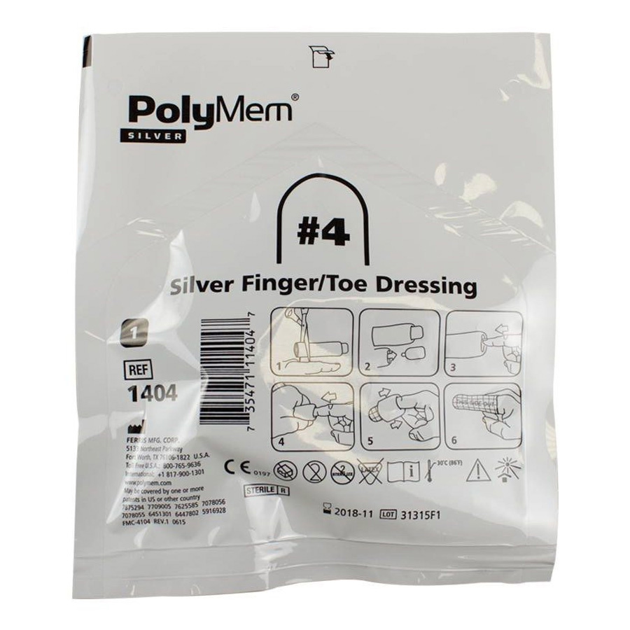 PolyMem Silver Finger and Toe Dressings thumbnail 2