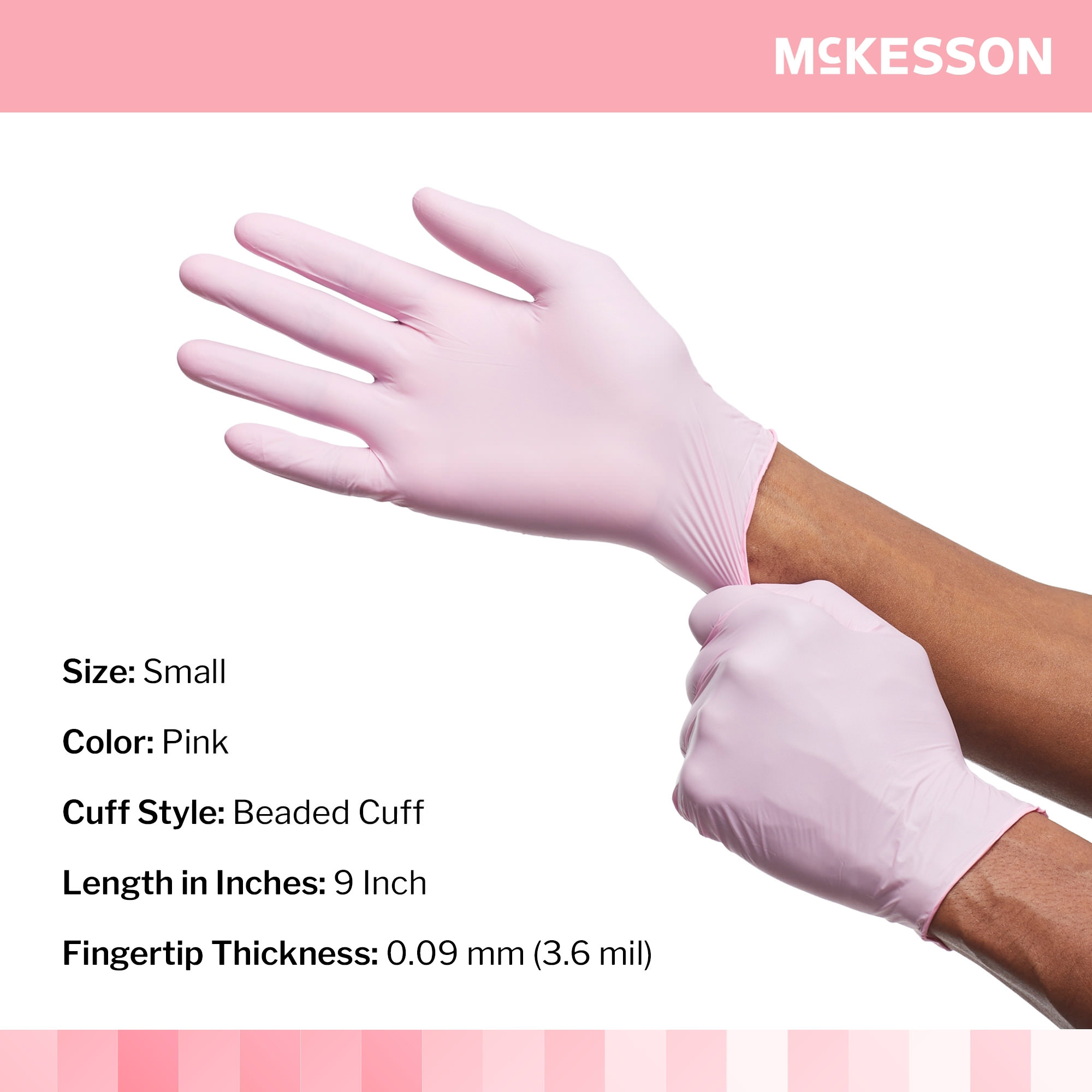 McKesson Nitrile Powder-Free Exam Gloves thumbnail 2