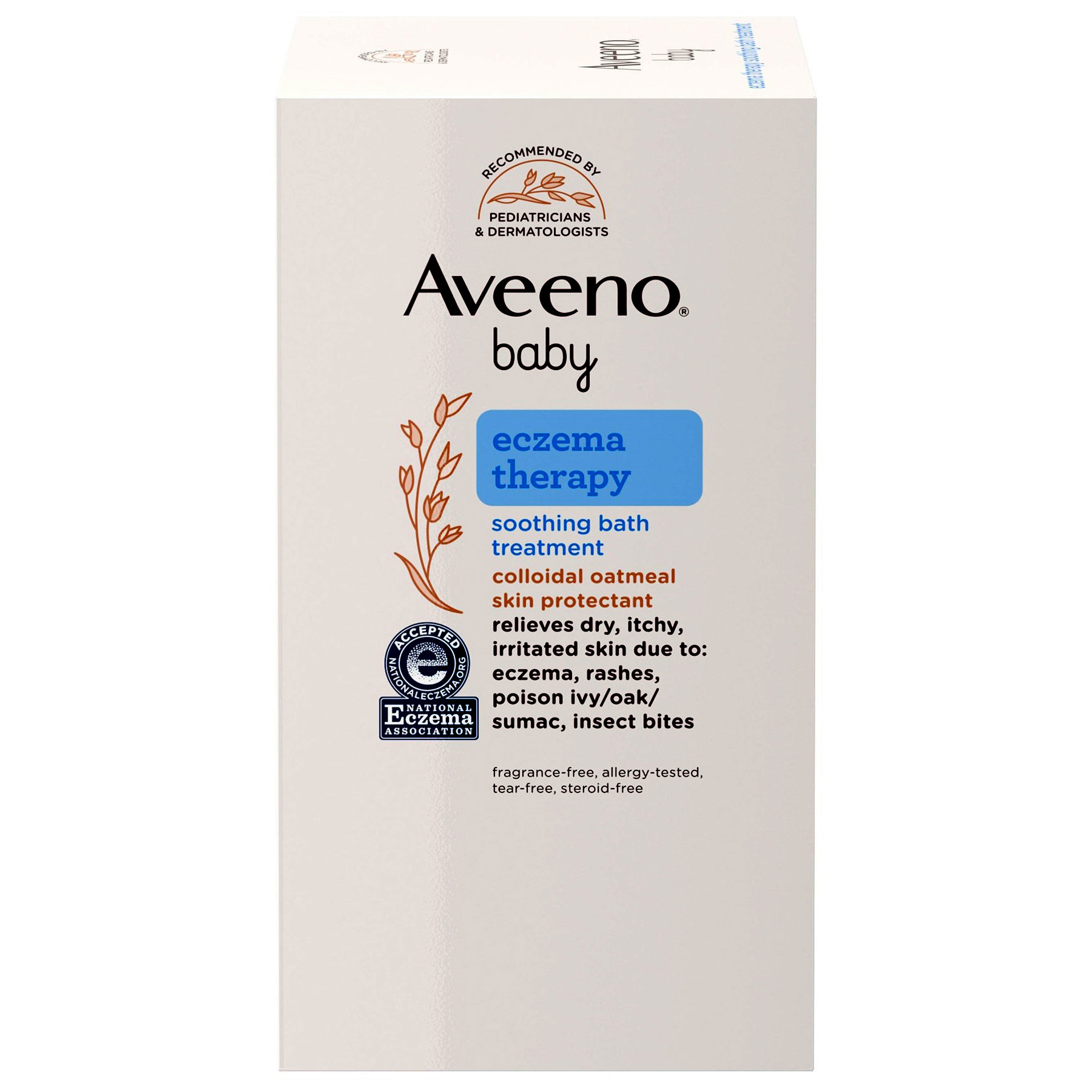 Aveeno Bath Additive Baby Eczema Therapy Powder, 3.75 oz - Box of 5 thumbnail 2