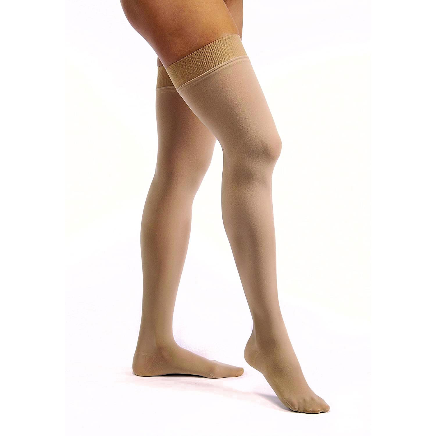 Jobst Opaque Thigh High Dot top band Compression Stockings - Main image