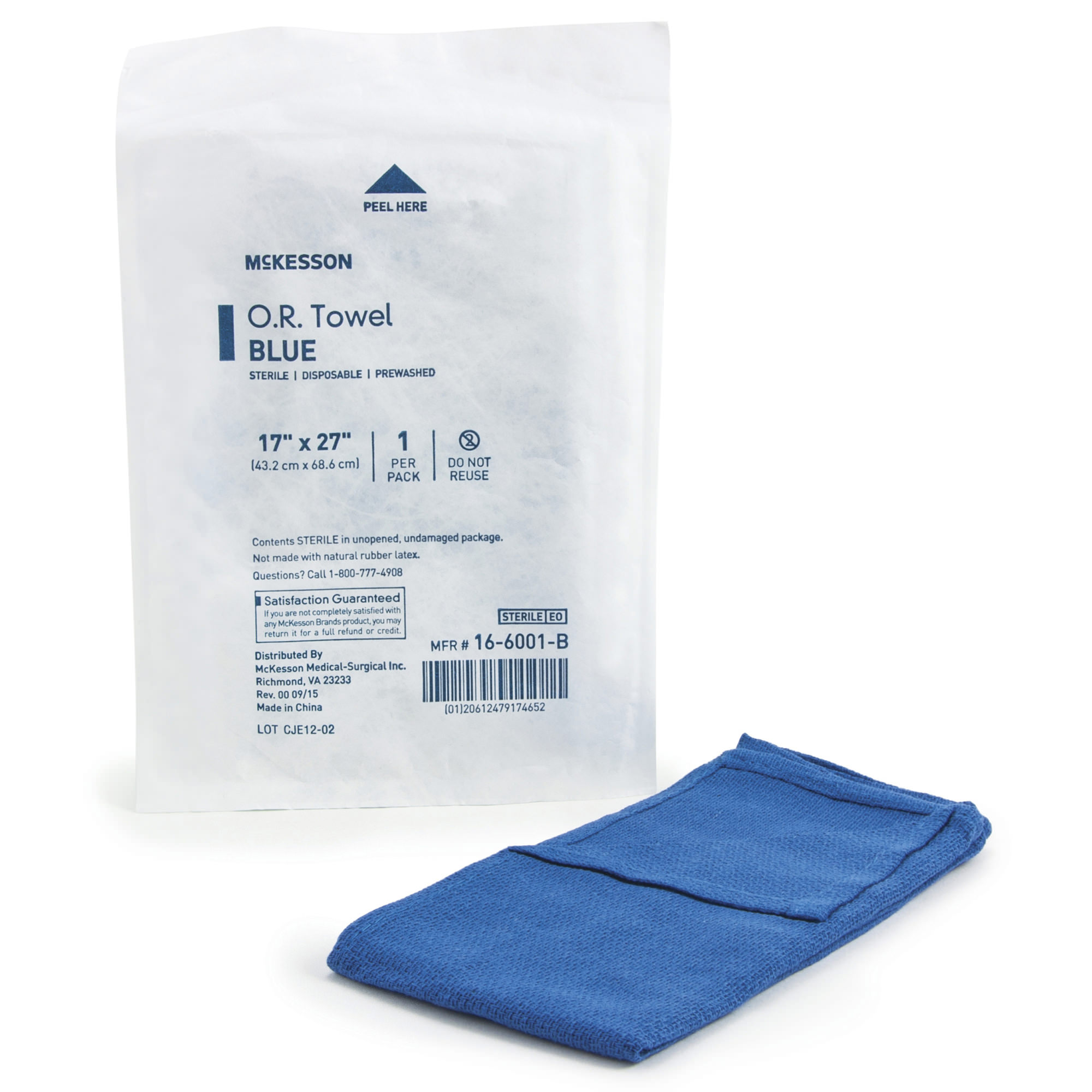 McKesson Disposable O.R. Towel Blue - Main image