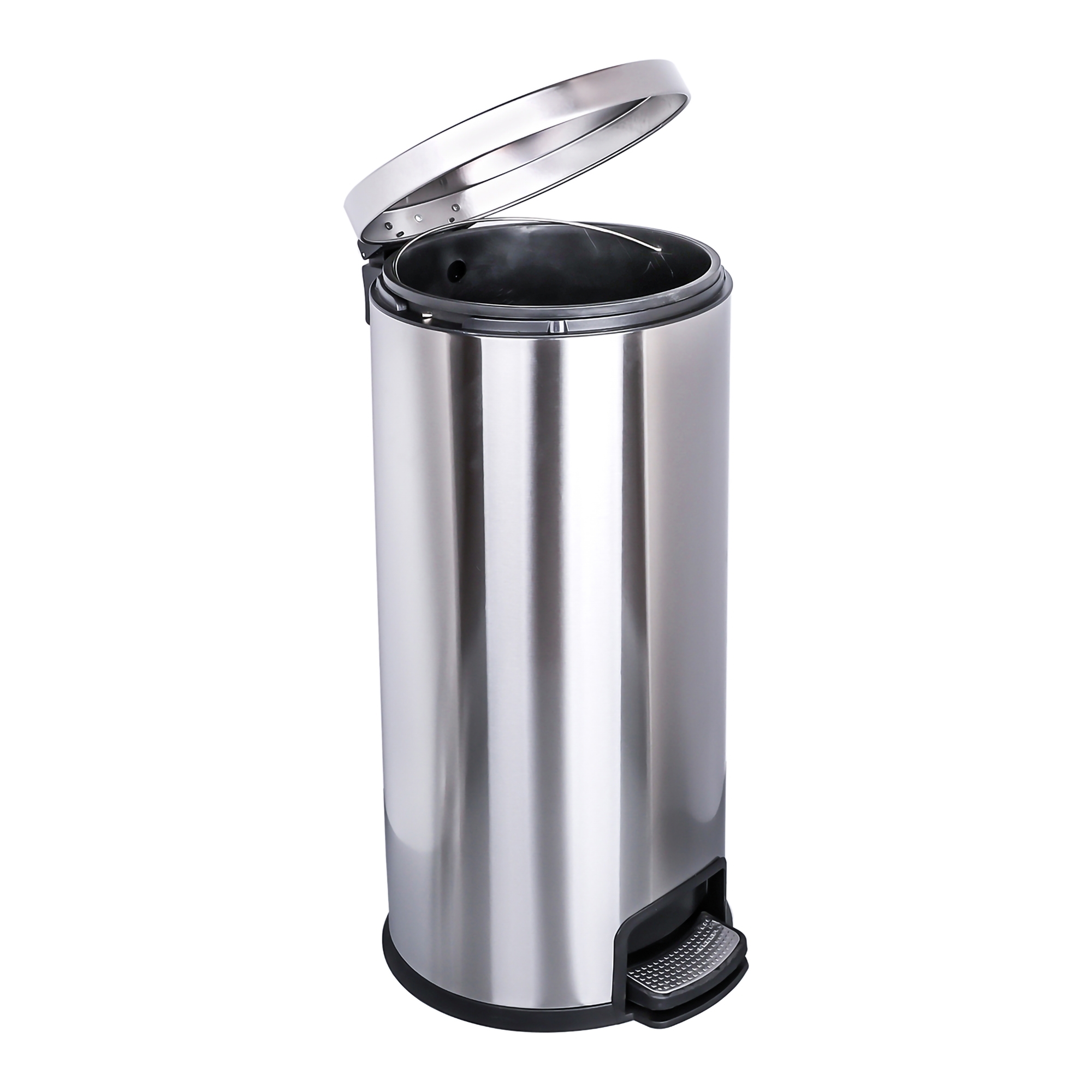 McKesson Silver Metal Round Trash Can thumbnail 2