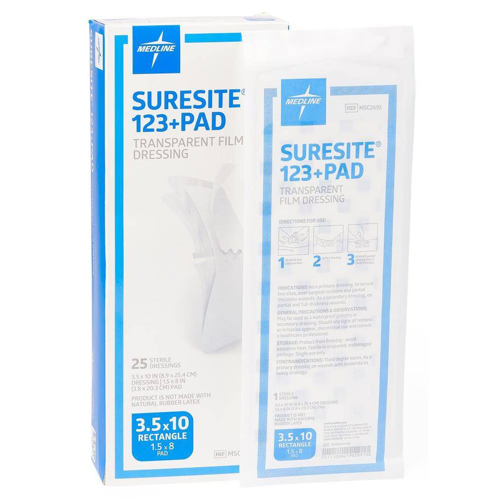 Suresite 123+ Pad Transparent Film Dressing