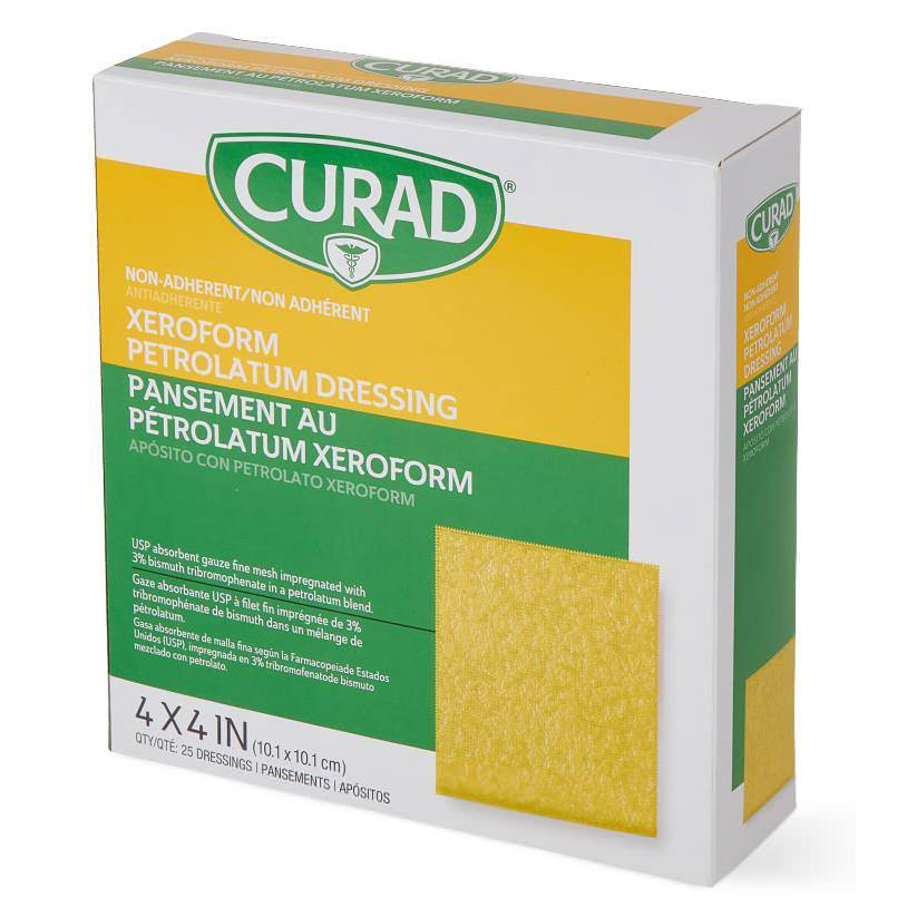 Medline Curad Xeroform Petrolatum Gauze Dressing