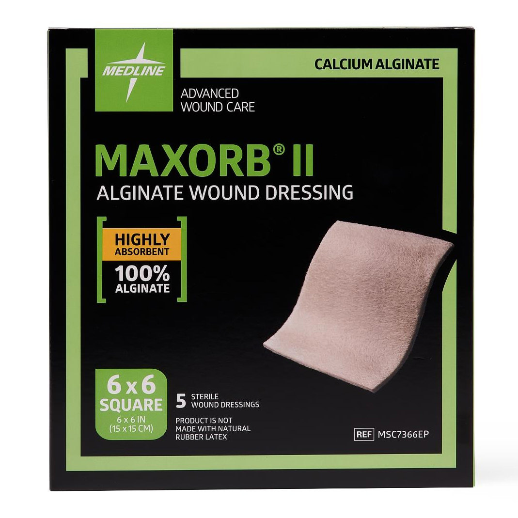 Maxorb II Alginate Wound Dressing 4x4 Inch - Calcium Alginate