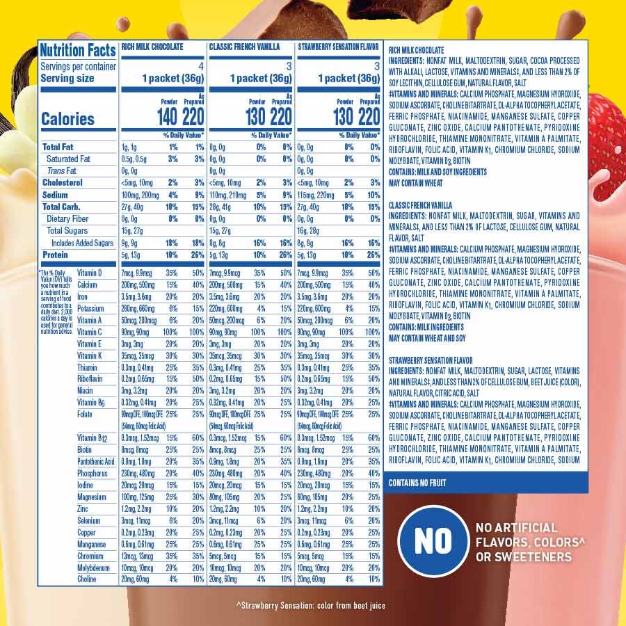 Carnation Breakfast Essentials Complete Nutritional Powder Drink Mix thumbnail 5