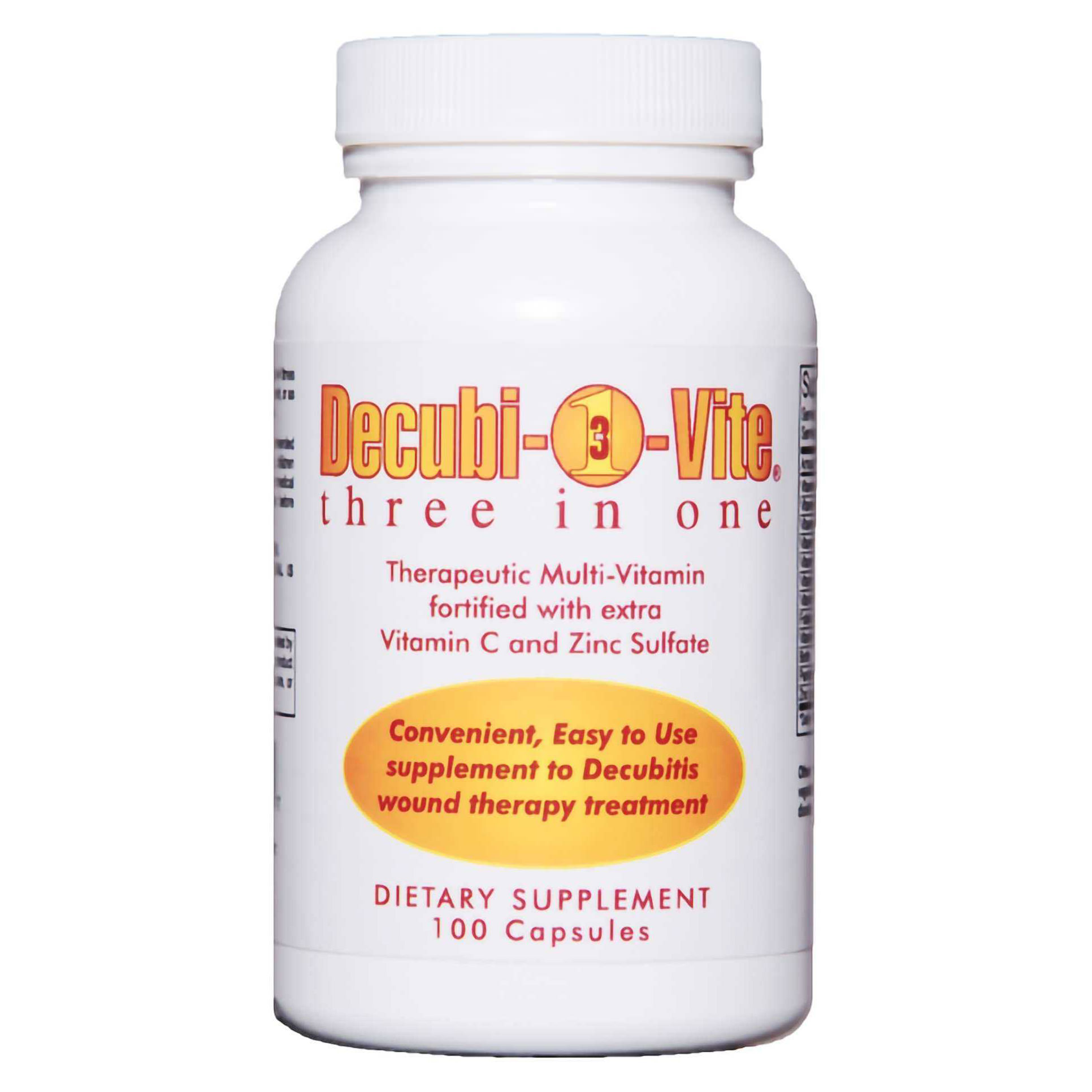 Decubivite Three In One Multivitamin Supplement Capsules, 500 mg thumbnail 1