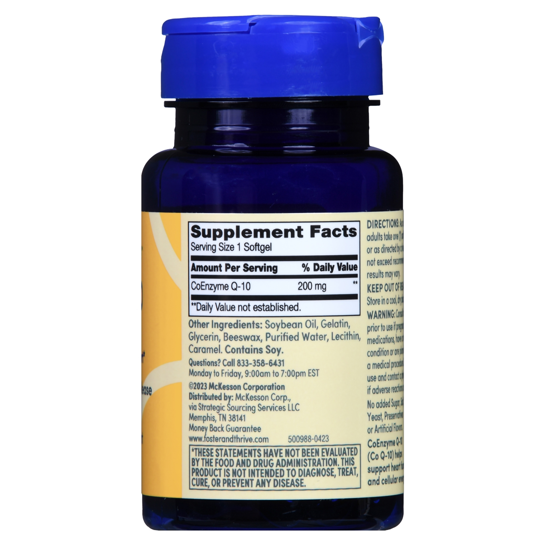 Foster & Thrive CoQ-10 200 mg Rapid Release Softgels thumbnail 2