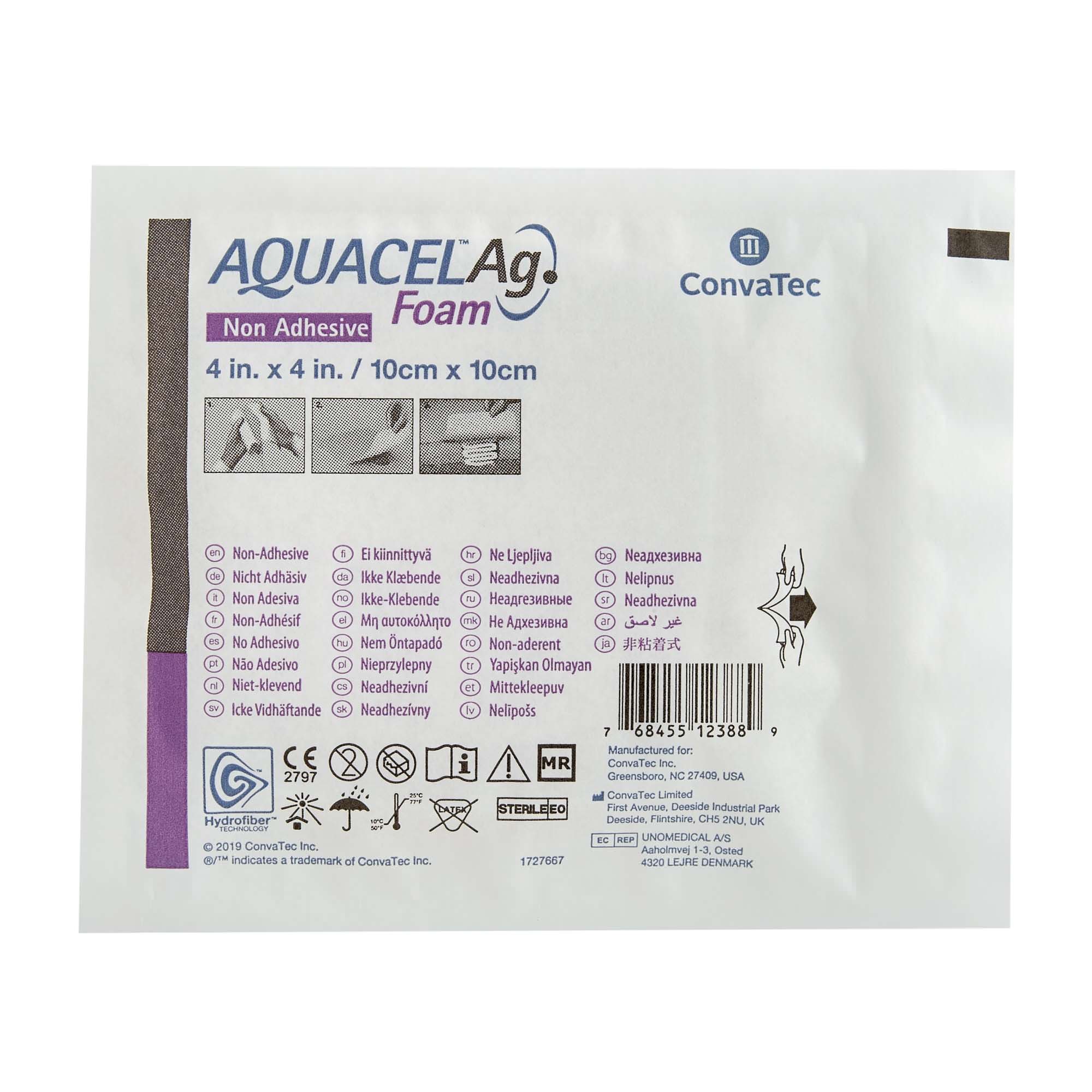 ConvaTec Aquacel Ag Foam Non-Adhesive Dressing thumbnail 1