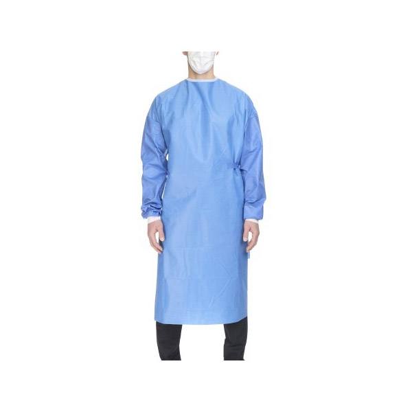 AAMI Level 3 Sterile Surgical Gown with Towel, Large, Blue