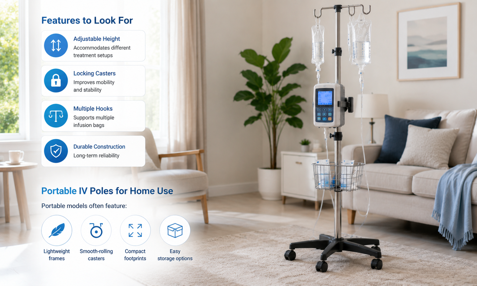 IV Poles and IV Stands: Essential Support Equipment