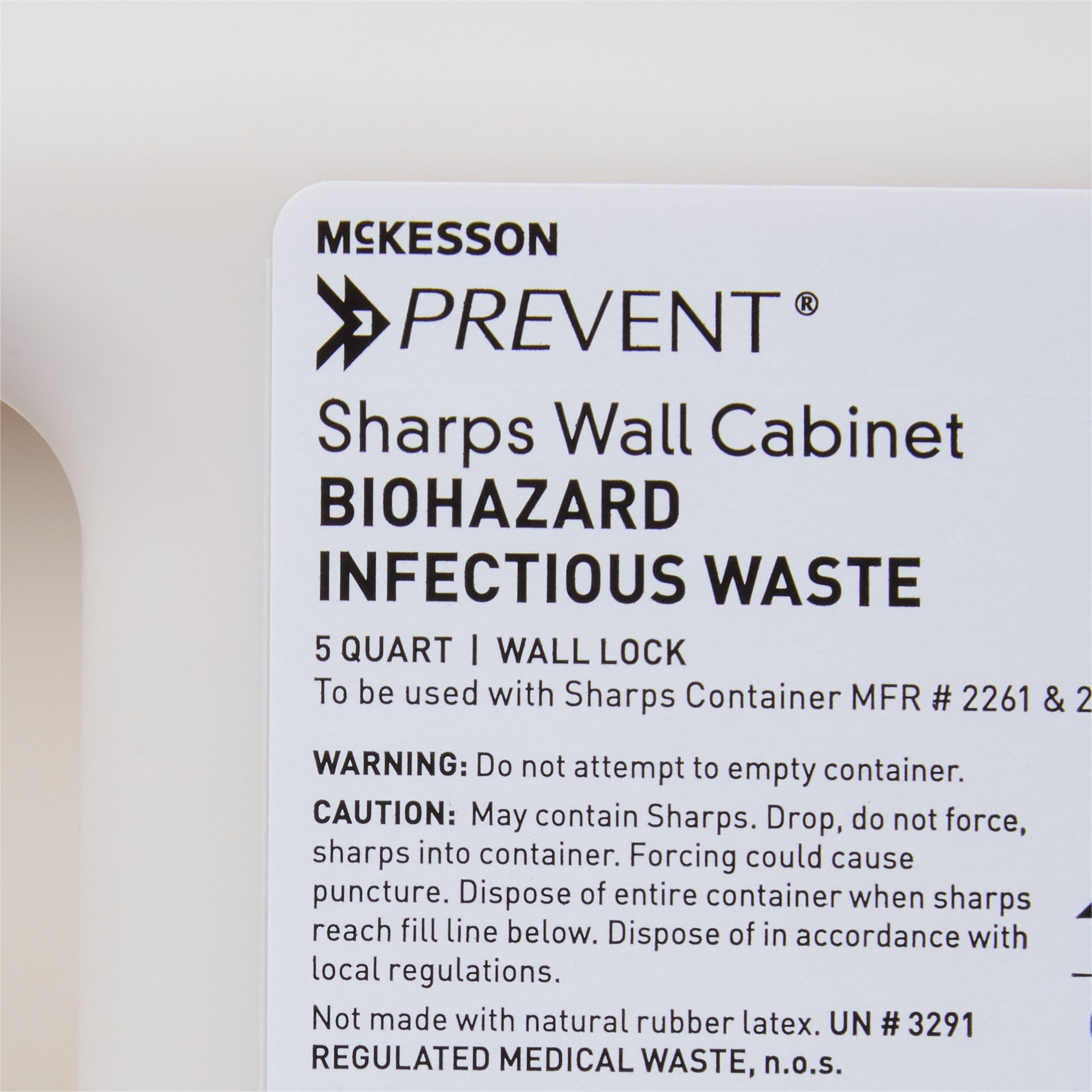 McKesson Prevent Sharps Container Wall Locking Cabinet thumbnail 3