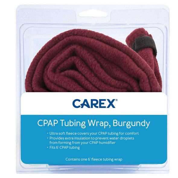 Carex CPAP Tubing Wrap-Burgundy, 6 ft thumbnail 2