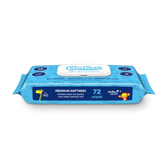 Comfees Unscented Premium Baby Wipes thumbnail 2