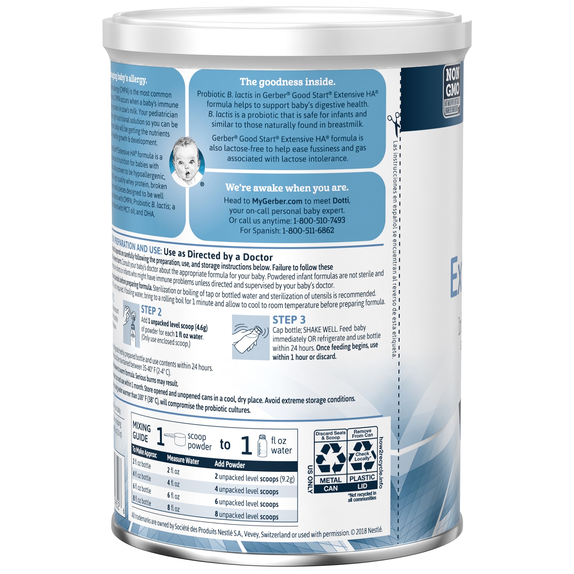 Extensive HA Hypoallergenic Infant Formula with Iron thumbnail 2