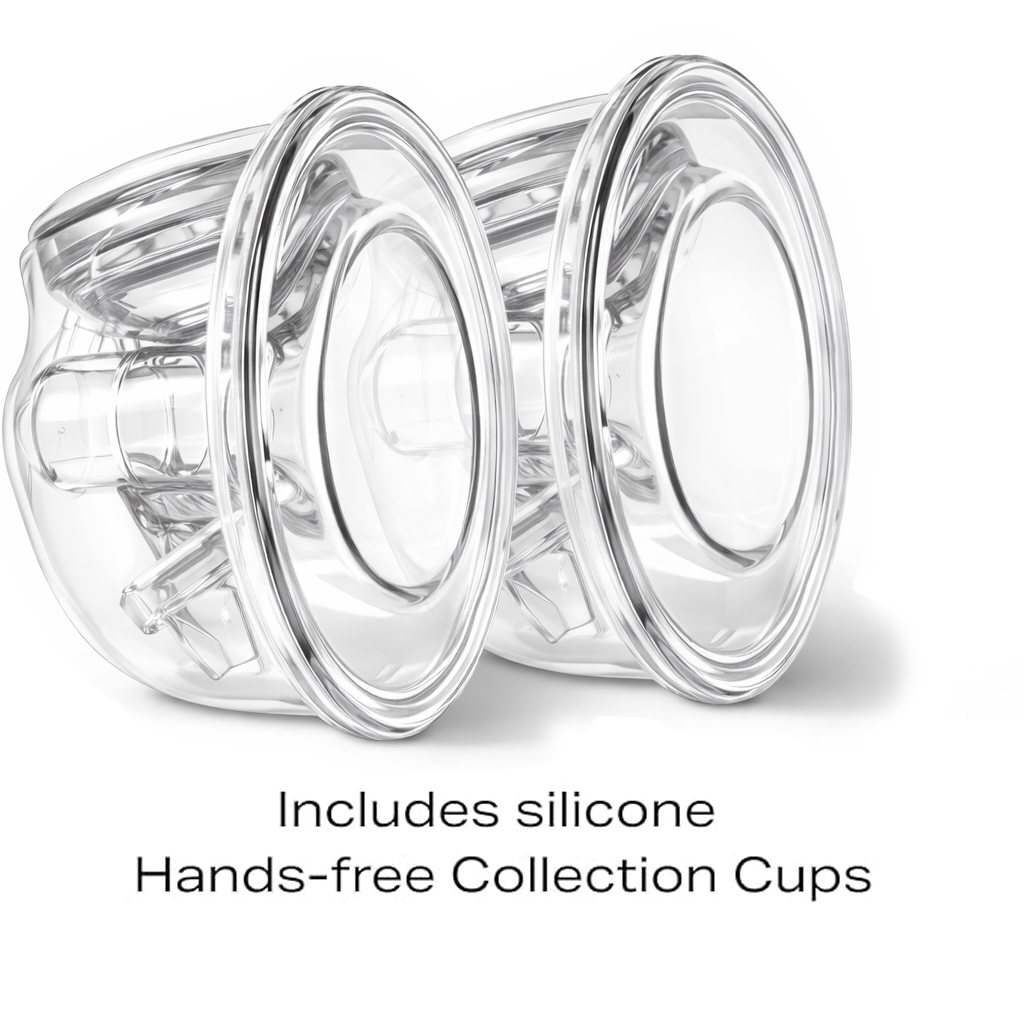 Zomee Z2 Shabbat Mode Hands Free Silicone Collection Cups Breast Pump