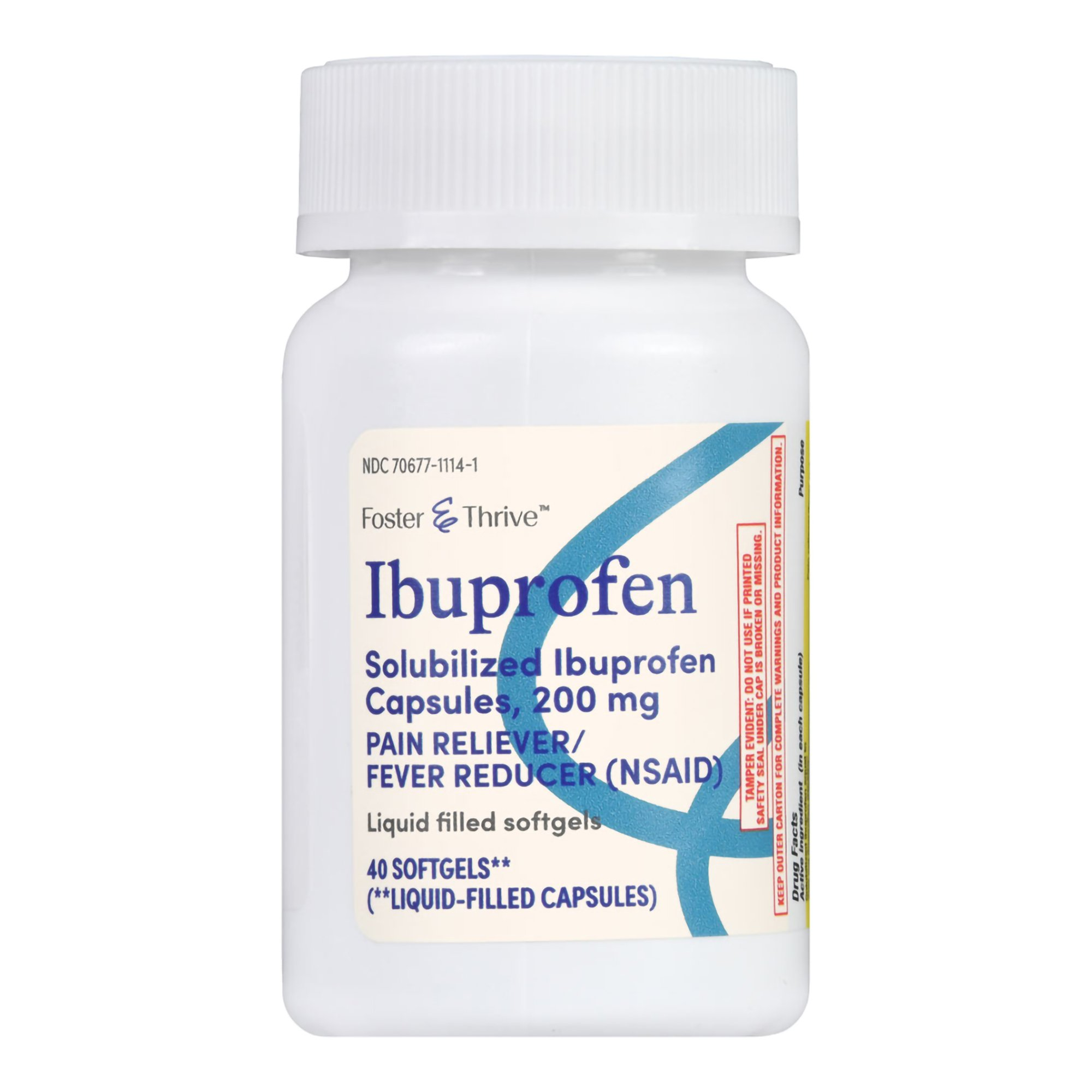 Foster & Thrive Ibuprofen Pain Relief Capsule - Bottle of 40 thumbnail 5