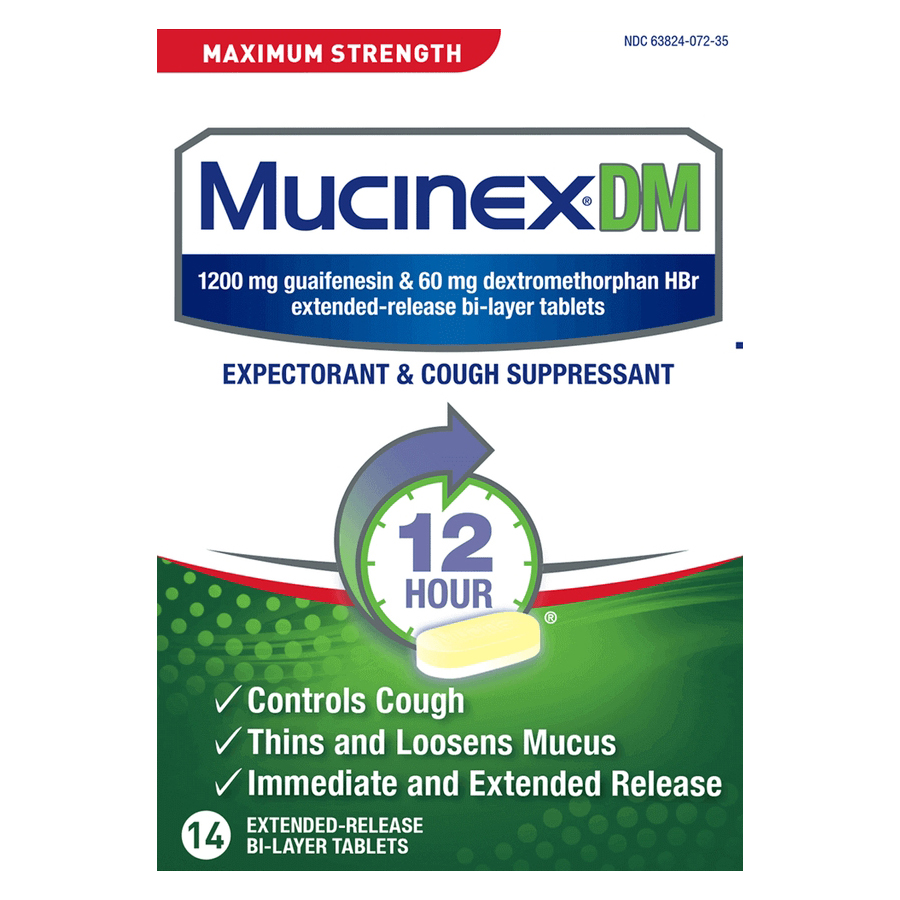 Mucinex DM Maximum Strength Extended-Release Bi-Layer Tablets thumbnail 1