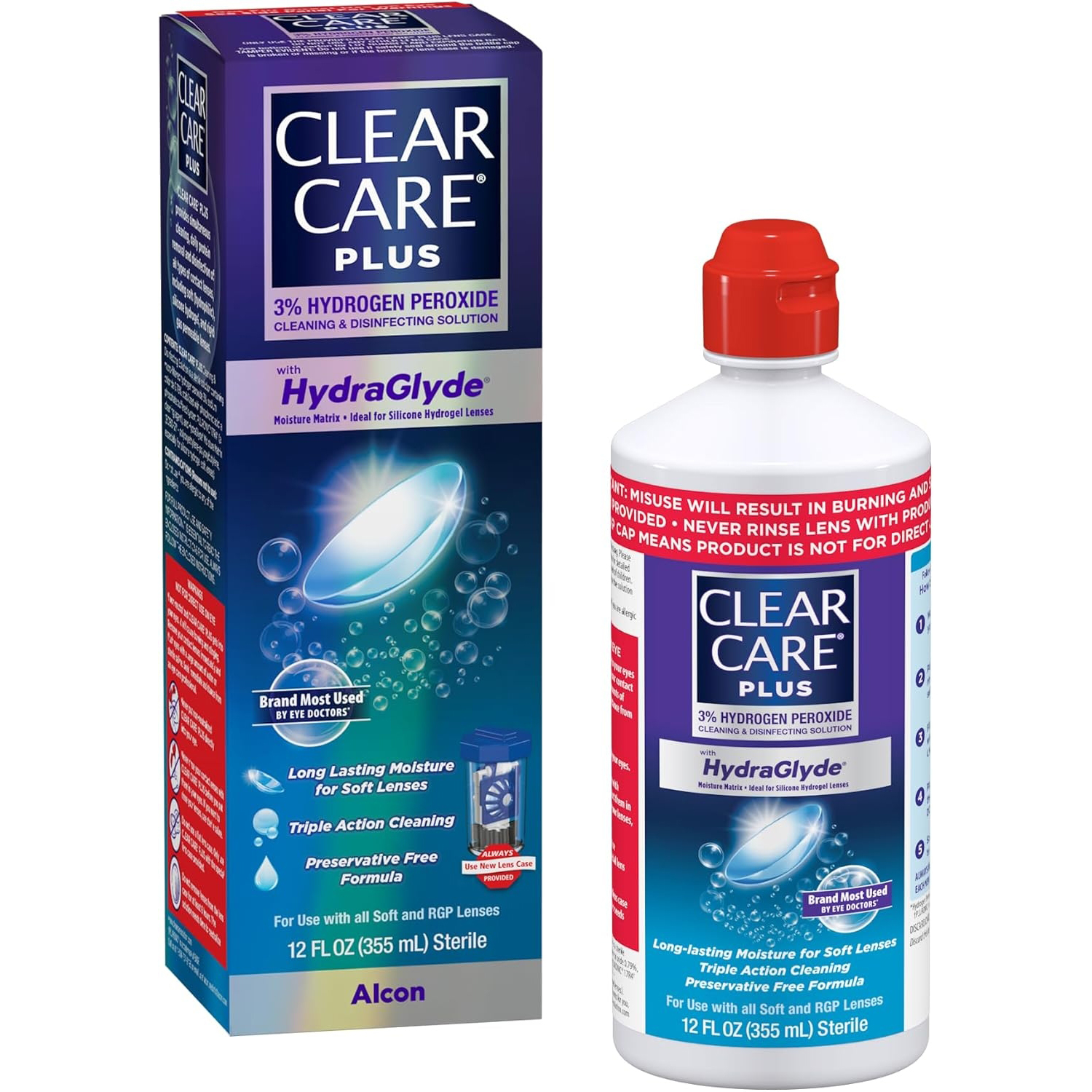Alcon Clear Care Plus Cleaning and Disinfecting Lens Care Solution