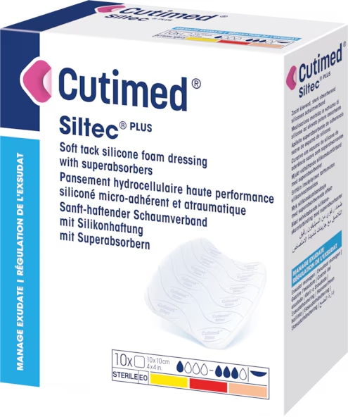 Cutimed Siltec Plus Silicone Foam Dressing - Main image