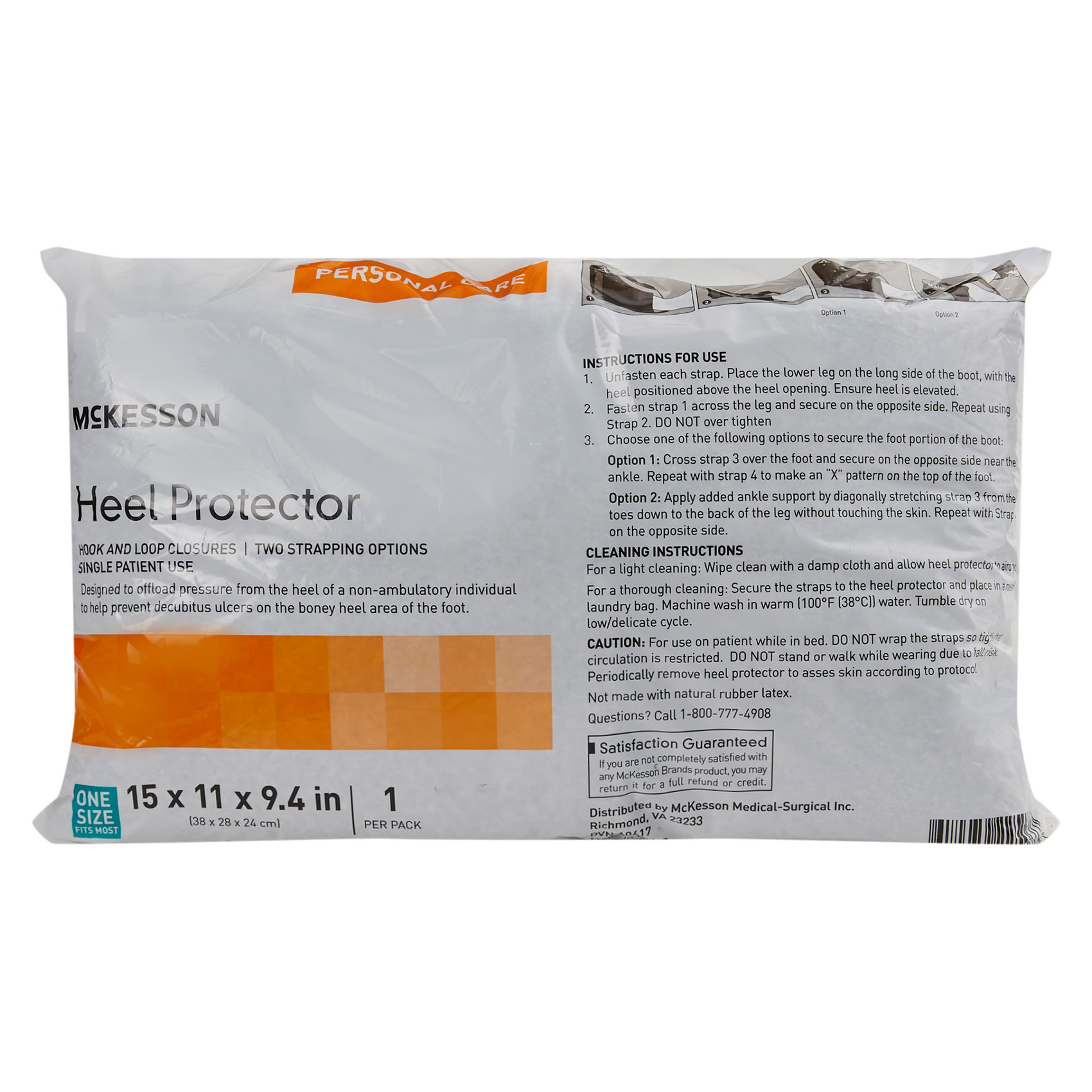 McKesson Black-Blue Heel Protector, 15 x 11 x 9.4 Inch thumbnail 4