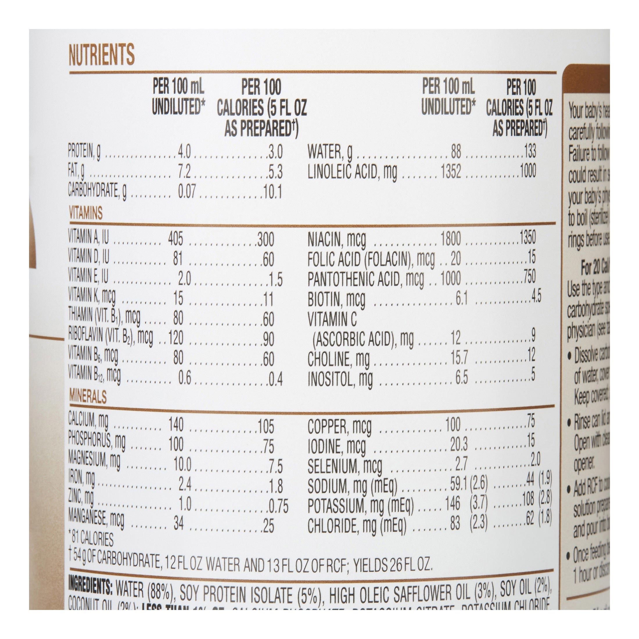 RCF Carbohydrate-Free Soy Infant Formula Base with Iron thumbnail 3