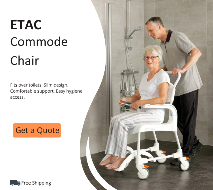 Etac Clean Shower Commode Chair