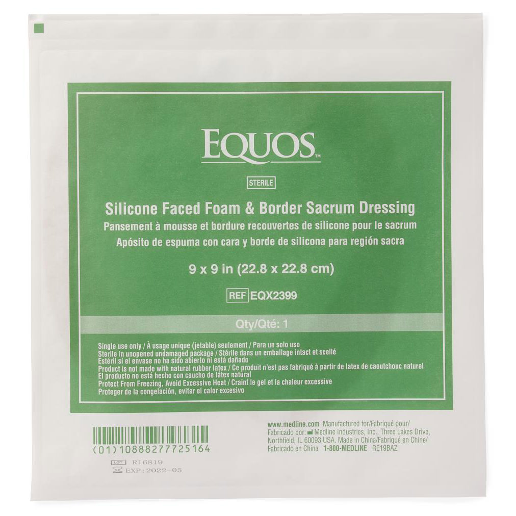Equos 5-layer Square Foam Wound Dressings With Silicone Adhesive thumbnail 3