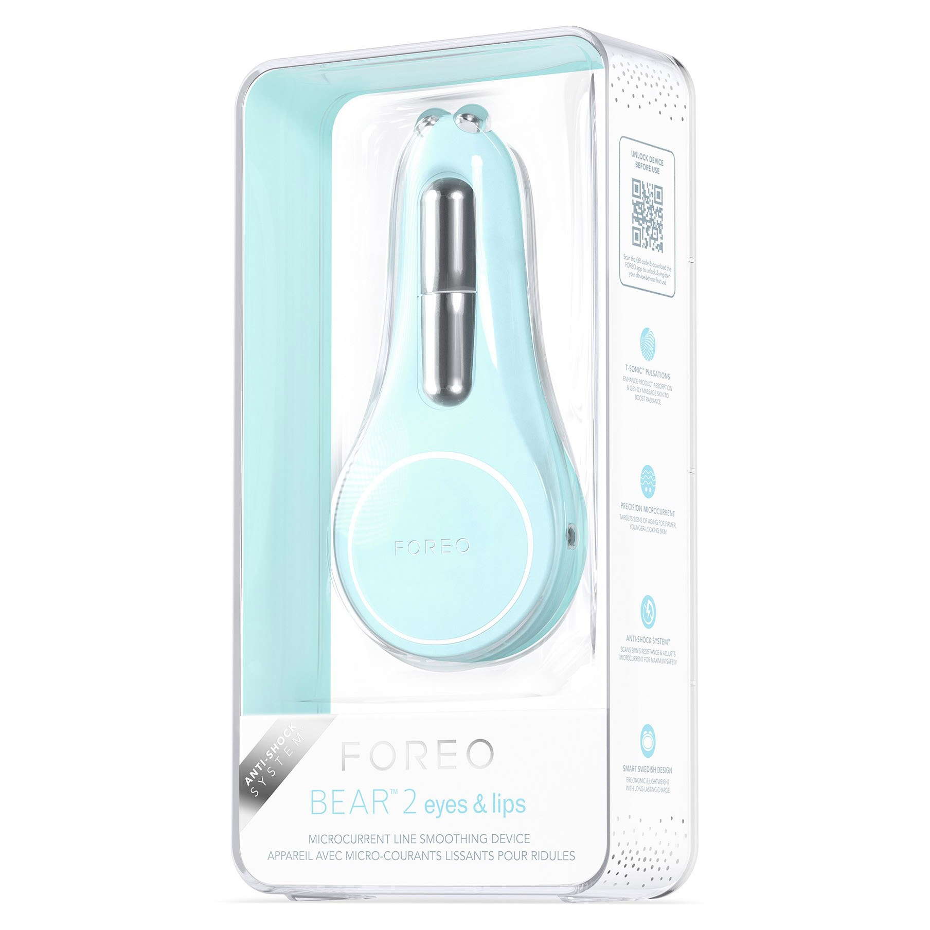 Foreo Inc BEAR™ 2 Eyes & Lips Microcurrent Facial Toning Device
