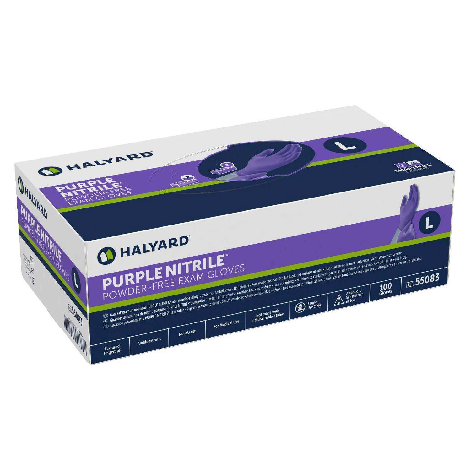 Halyard Purple Nitrile Powder Free Exam Gloves