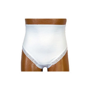 Options Ladies Brief with Built-in Barrier Support, White - Main image