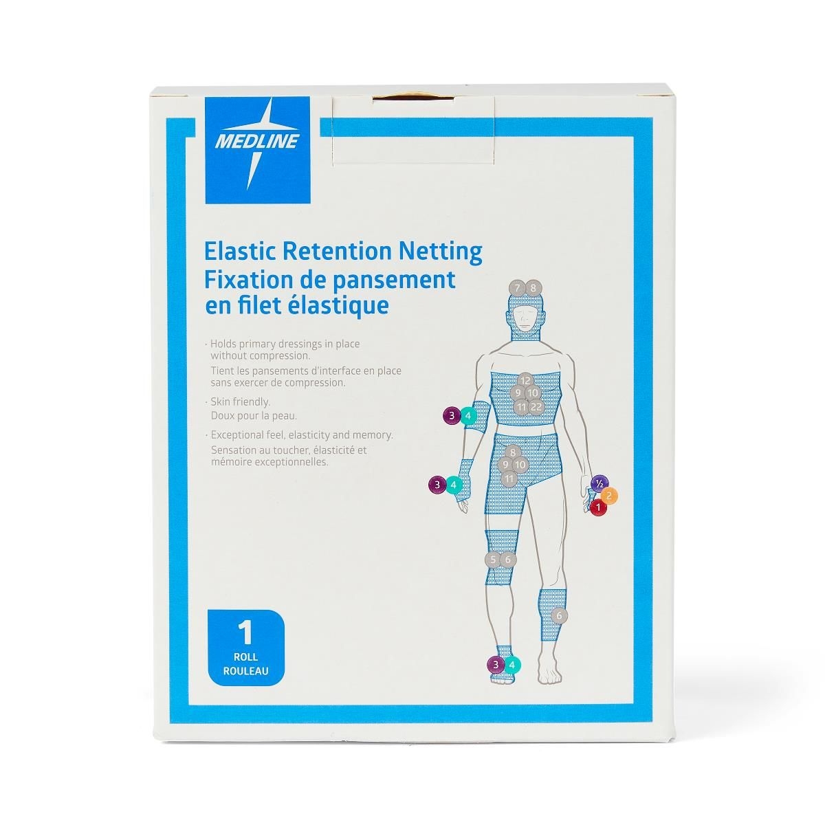 Medline Cuard Stretch Tubular Retainer Elastic Net Dressing - Main image