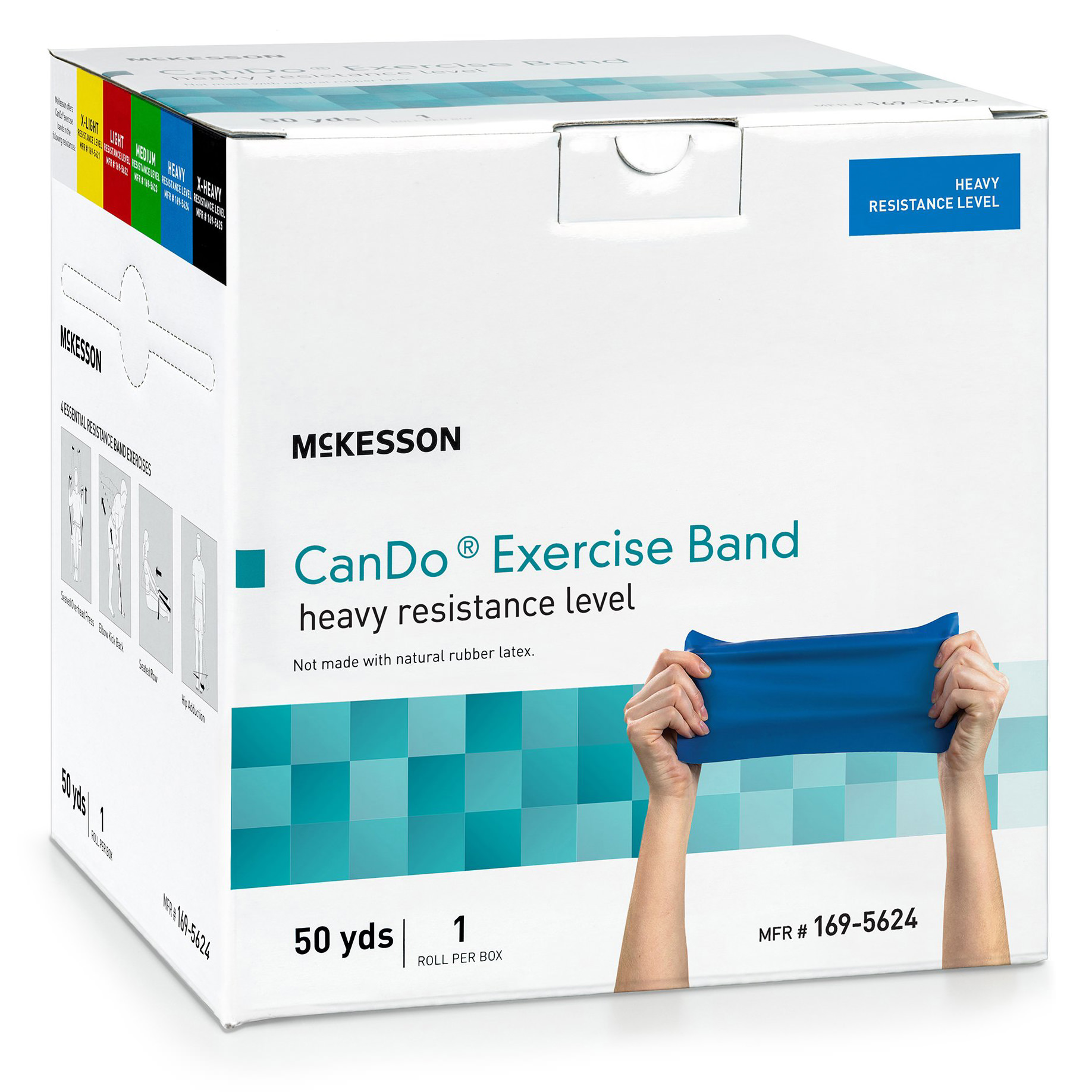 McKesson CanDo Blue Heavy Resistance Exercise Band thumbnail 3