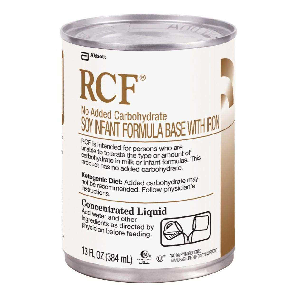RCF Carbohydrate-Free Soy Infant Formula Base with Iron