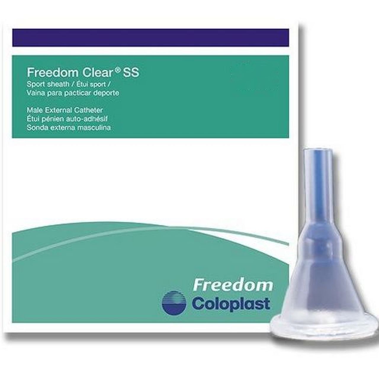 Freedom Clear SS Male External Catheter - Main image