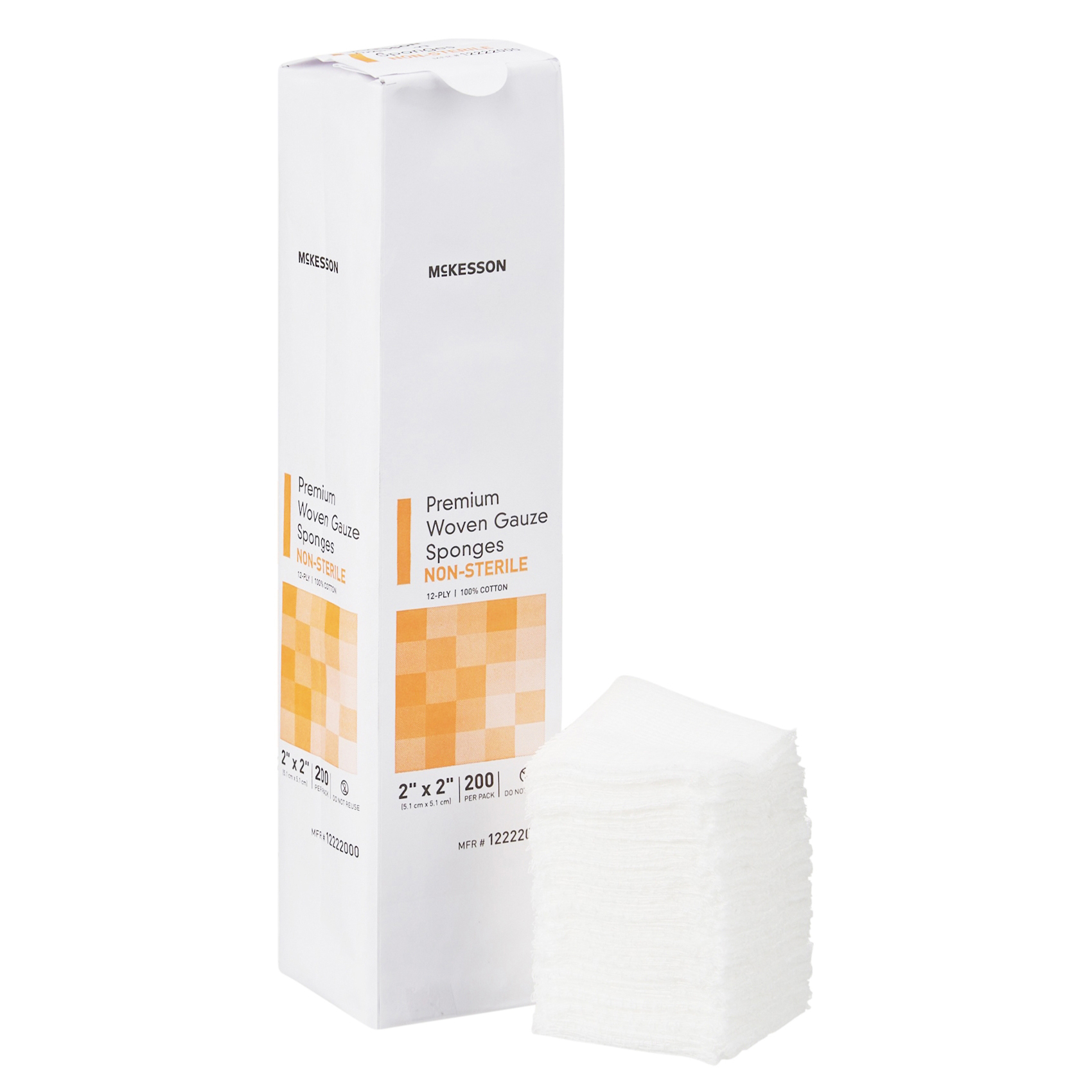 McKesson Gauze Sponge White Square NonSterile