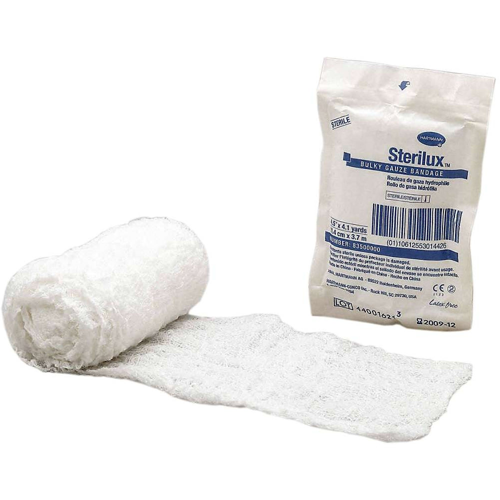 Sterilux Bulky Fluff Bandage Roll 4-1/2 Inch x 4-1/10 Yard 6-Ply Roll Shape Sterile